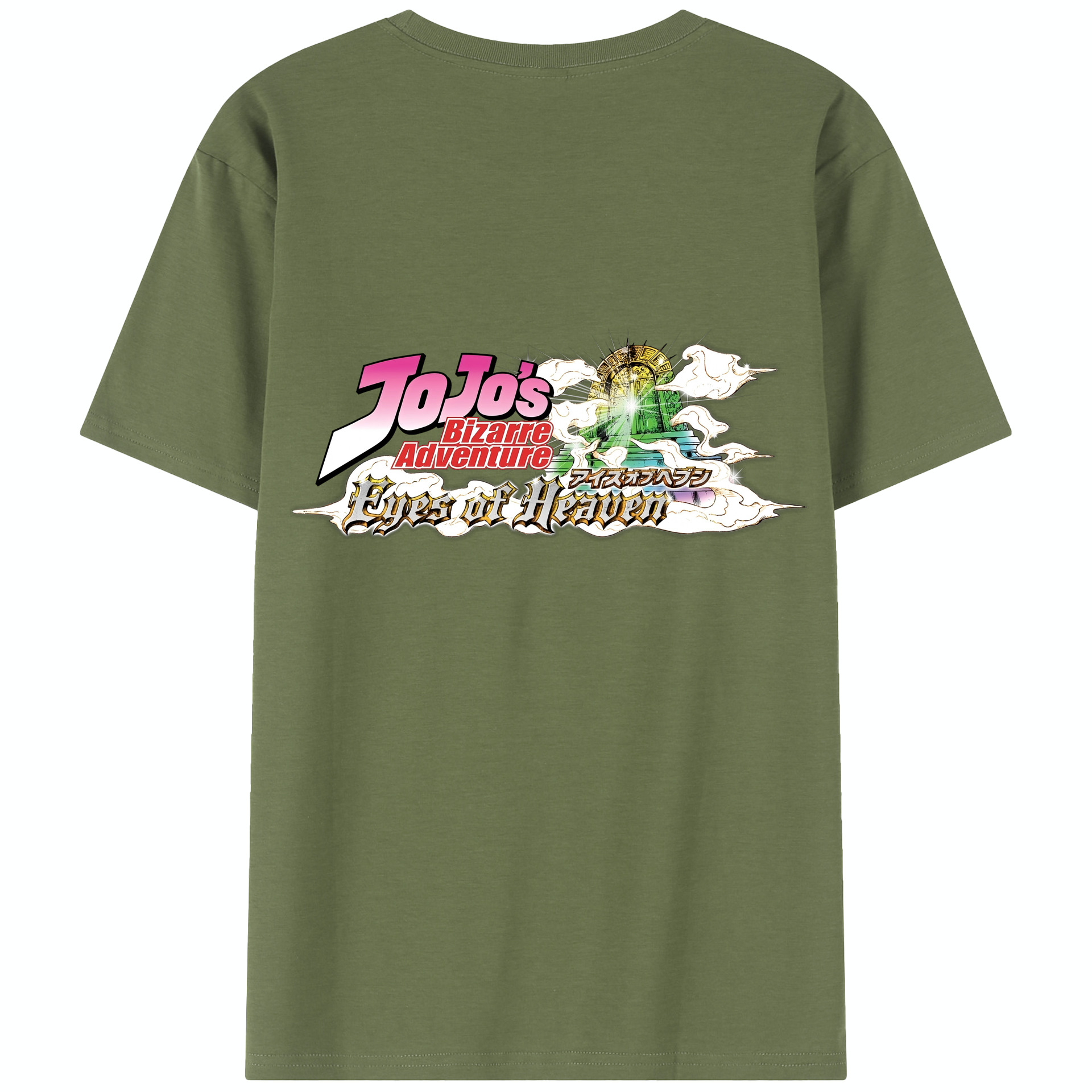 （画像用） ジョジョの奇妙な冒険 JoJo's Bizarre Adventure 綿100％半袖Tシャツ（背面プリント）